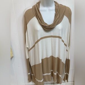 NWOT cowl neck sweater, L